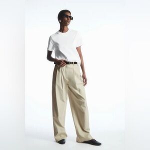 COS wide-leg Light Tan Trousers